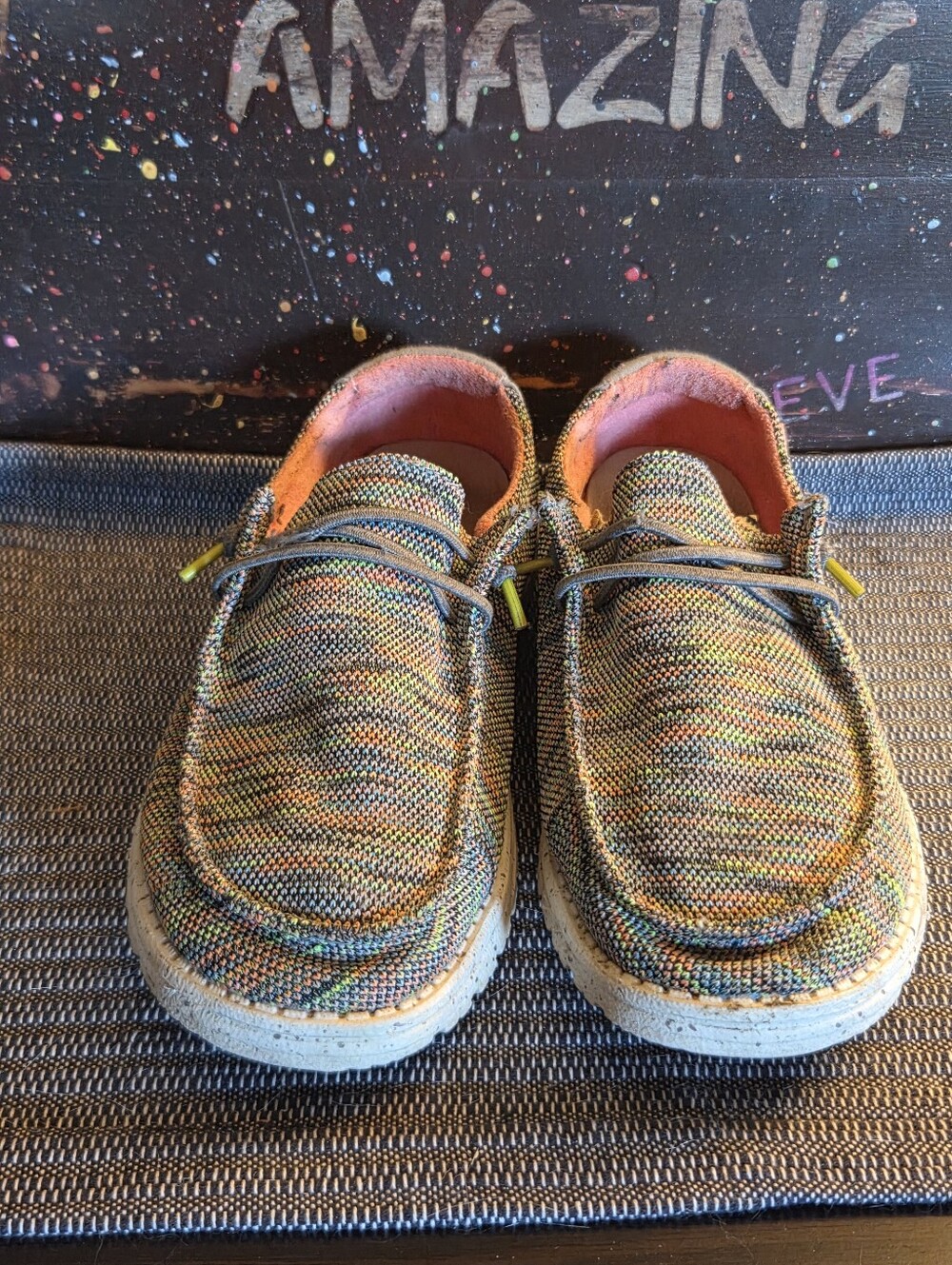Hey Dude Wendy Sucks And Peacock Peachy Pink Size 10
